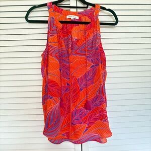 Rose & Olive Vibrant Orange and Purple Top
